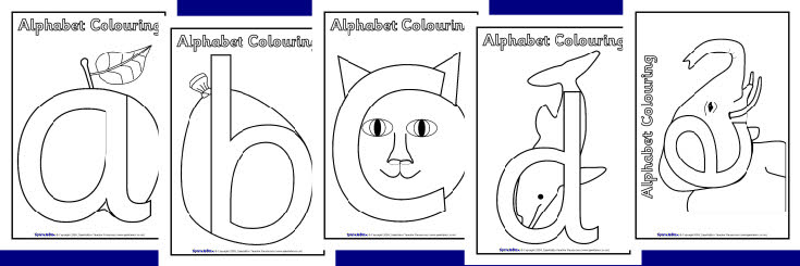 illustrated alphabet coloring pages - photo #5