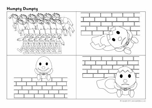 Humpty Dumpty sequencing sheet (SB4310) - SparkleBox