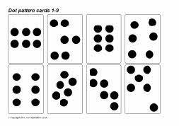 Dot pattern (subitizing) cards 1-9 (SB4825) - SparkleBox