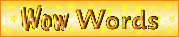 Wow Words display banner (SB5781) - SparkleBox