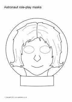 Astronaut roleplay masks  black and white SB7284  SparkleBox