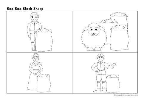 Baa Baa Black Sheep sequencing sheet (SB8815) - SparkleBox