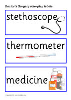Doctors Surgery role-play pack (SB368) - SparkleBox