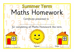 Excellent effort certificate image