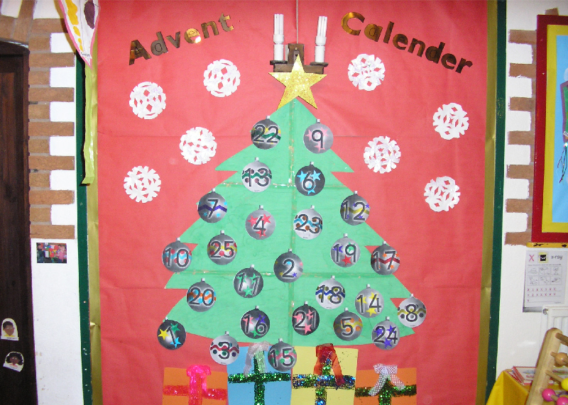 Advent calendar classroom display photo - Photo gallery 