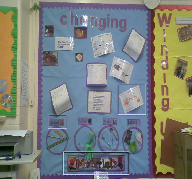 Changing Materials Classroom Display Photo SparkleBox