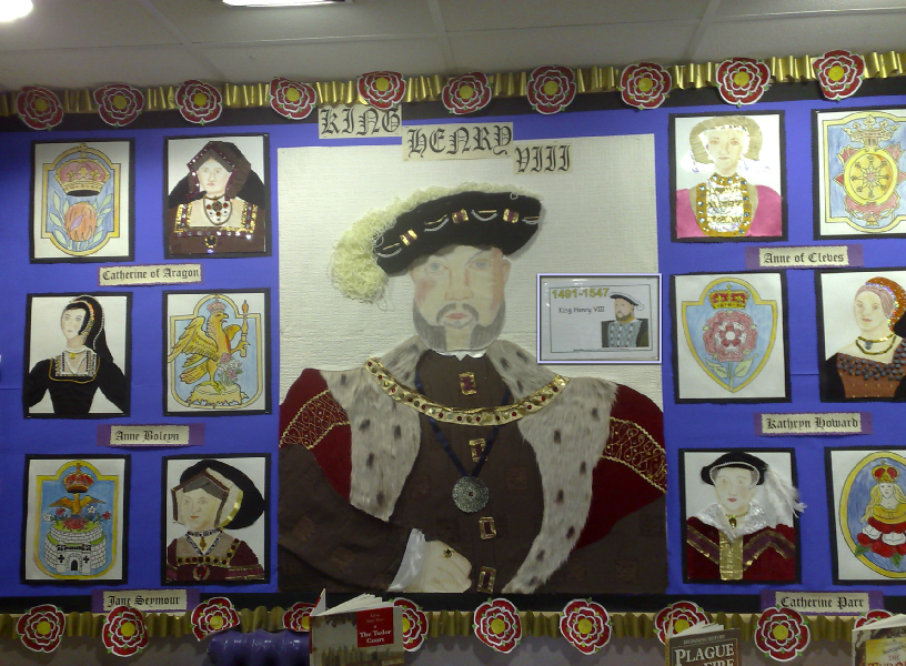 Henry VIII and His Six Wives Classroom Display Photo SparkleBox