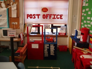 "Post Office Role-Play Area