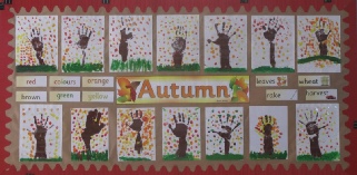 Autumn Finger Painting