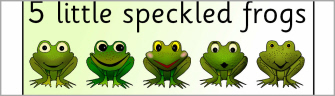 Five Little Speckled Frogs Nursery Rhyme Teaching Resources ...