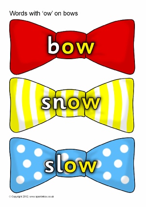 Word List: Words Beginning 'ow' - SparkleBox