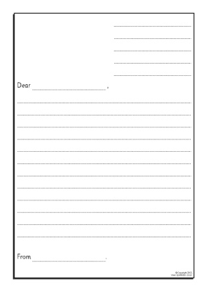 Write a formal letter template