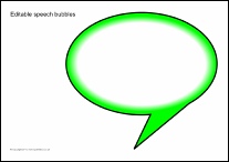 Editable Speech Bubbles