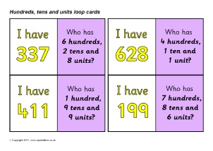 Hundreds tens and units powerpoint presentation