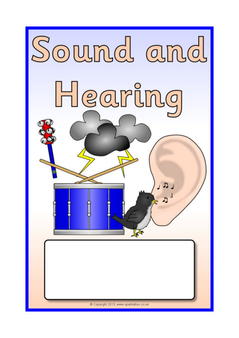 Sound and Hearing Editable Topic Book Covers (SB9166) - SparkleBox