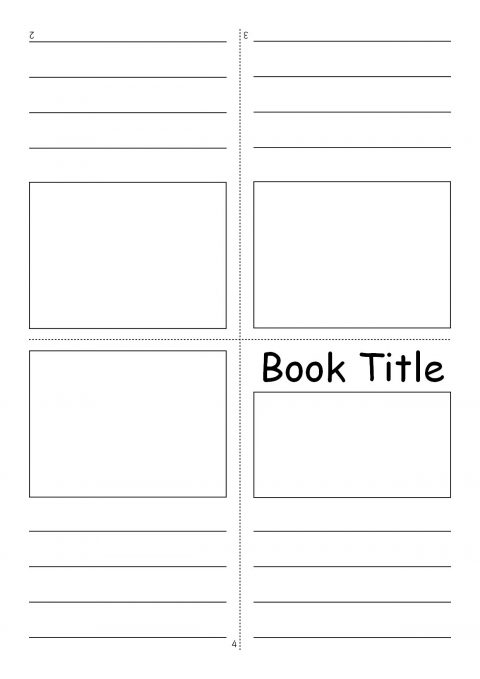 Editable Fold-Over Mini Book Templates (SB7366) - SparkleBox