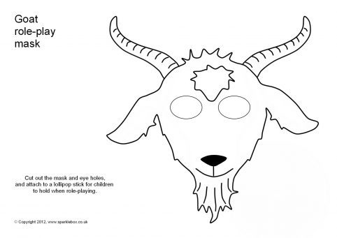 Goat Role Play Masks (SB1208) - SparkleBox