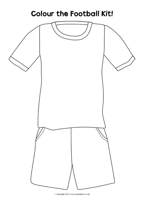 Football Kit Colouring Sheets (SB234) - SparkleBox