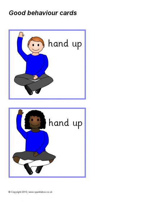 Good Behaviour Cards (SB3421) - SparkleBox