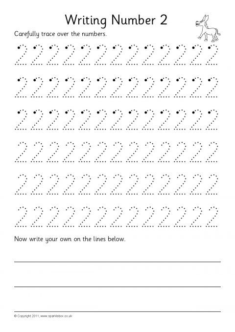 ‘Writing Numbers’ Formation Worksheets (SB5006) - SparkleBox