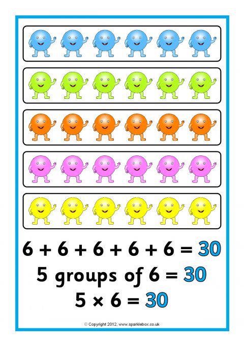Repeated Addition/Arrays Posters (20-50)