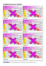 Additional book subject labels (SB1506) - SparkleBox