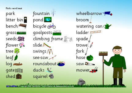 Parks word mat (SB1808) SparkleBox