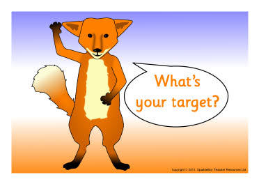 Fox-themed target sheets (SB2651) - SparkleBox