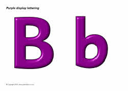 Purple display lettering (SB3031) - SparkleBox