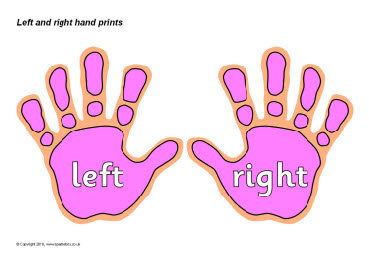 Left and right hand prints (SB3090) - SparkleBox