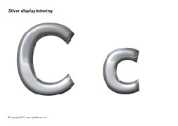 Silver display lettering (SB3085) - SparkleBox