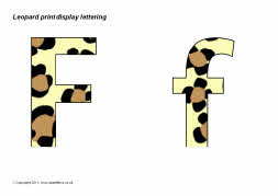 Leopard print display lettering (SB4404) - SparkleBox