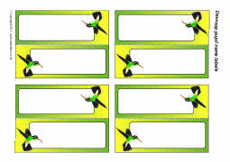 Bird-themed fold-over desktop name labels (SB4838) - SparkleBox