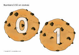 Numbers 0-50 on cookies (SB5038) - SparkleBox