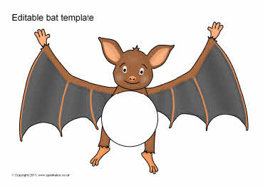 Editable bat templates (SB5672) - SparkleBox