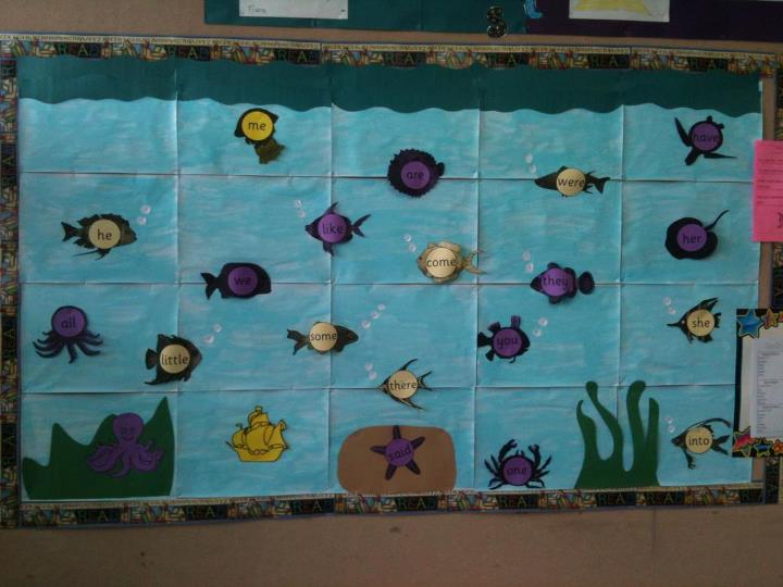 Fish Tank Word Wall classroom display photo Photo gallery SparkleBox