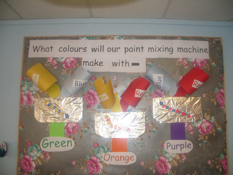 Paint Mixing Machine classroom display photo Photo gallery SparkleBox
