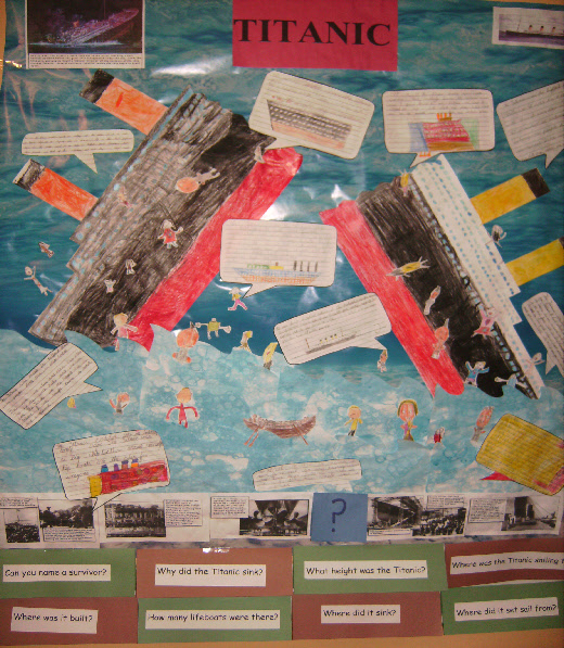 The Titanic classroom display photo Photo gallery SparkleBox
