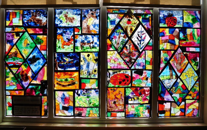 Stainedglass window classroom display photo Photo gallery SparkleBox