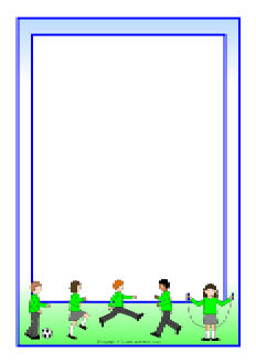 Playtime A4 page borders (SB7780) - SparkleBox