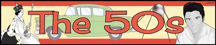 The Fifties/1950s/50s display banners (SB7931) - SparkleBox