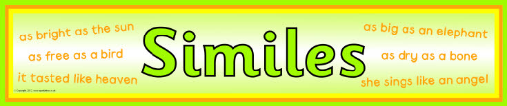 Similes display banner (SB8172) - SparkleBox