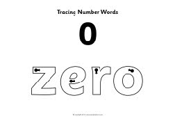 Large number words tracing sheets (SB8214) - SparkleBox