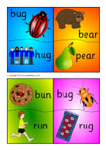 Rhyming words jigsaws (SB166) - SparkleBox