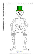 Funnybones skeleton set (SB312) - SparkleBox