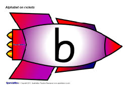 Alphabet on rockets (SB374) - SparkleBox