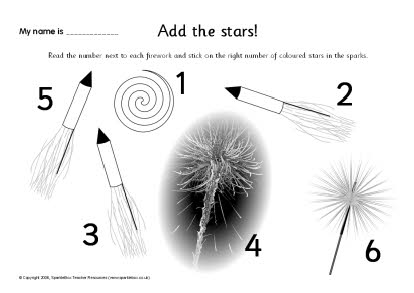 Add the stars worksheet (SB449) - SparkleBox