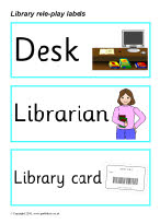 Library role-play pack (SB581) - SparkleBox