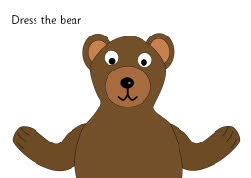 Dress the bear - A3 (SB609) - SparkleBox
