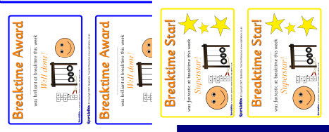Breaktime certificates (SB696) - SparkleBox